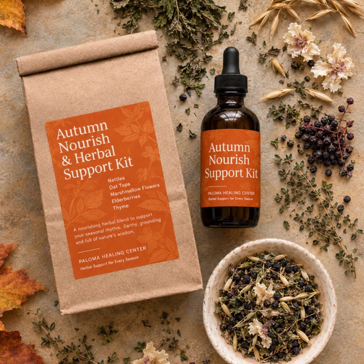 Autumn Nourish Herbal Support Kit | Seasonal Immune Support for Autumn Wellness